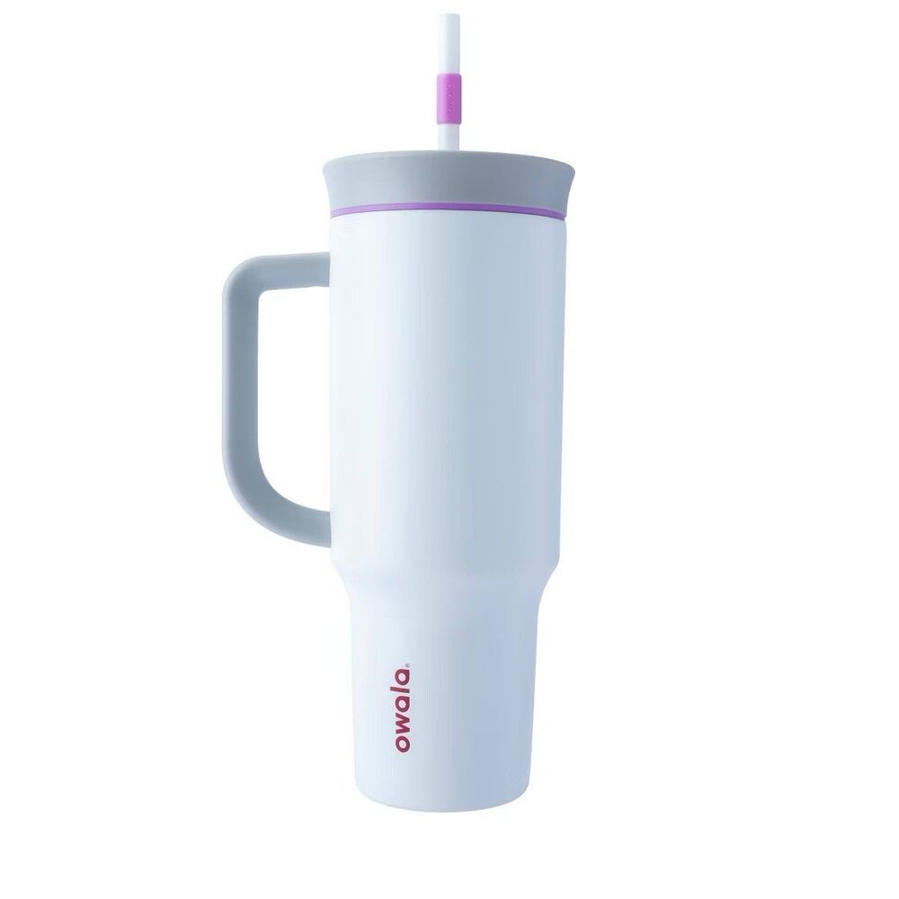 Owala 40oz Stainless Steel Straw Tumbler Polar Brr NEW READ